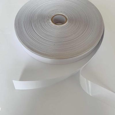 China One viable side is polyester satin ribbon, another side is specific paper, self-adhesive nylon taffeta for sale