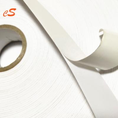 China Self-adhesive viable polyester satin tape in white or black color for printing for sale