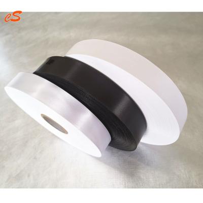 China Sustainable China Label Manufacturer Nylon Taffeta Fabric Sticker Label Roll Tape for sale