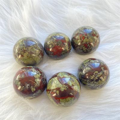 China China Wholesale Natural Healing Crystal Spheres Dragon Blood Stone Crystal Quartz Balls For Sale for sale