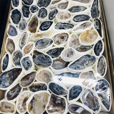 China Wholesale Natural DONGHAI Cornucopia Agate Druzy Geode Box Crystal Cluster For Home Decoration for sale