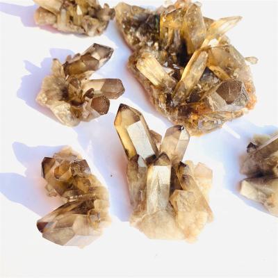 China DONGHAI Wholesale Hot Sale Natural Raw Stone Crystal Rough Stone For Decoration Smoky Quartz Cluster for sale