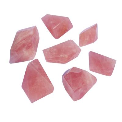 China High Quality Natural Healing Crystals Rose Quartz Free Form Rose Crystal Stand Free Form From China for sale