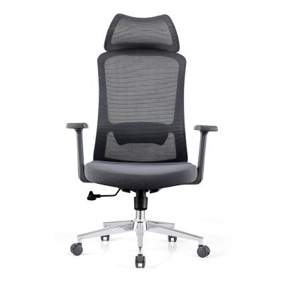 China Executive Office Soft Chair Mesh Rotation Ergonomics Chair With Chrome Steel Base for sale