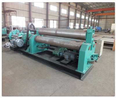 China Plate Bending Machine Three Hydraulic Motors Thickness 15~100mm Roll Forming Machinery for sale