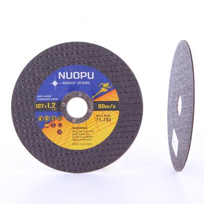 China Metal 4 Inch 100*1.2*22.3mm Stainless Steel Cutting Disc For Angle Grinders Abrasive Discs for sale