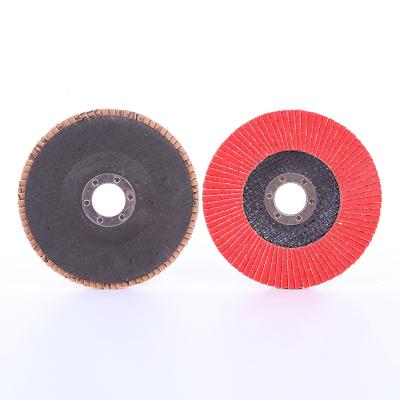 China Abrasive Polishing Flap Disc Fin Wheel, 5inch Flexible Fin Disc Fiberglass Back Flower Disc for sale