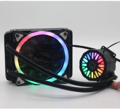 China Computer Case 12v Computer Case 120 RGB CPU Fan Liquid Water Cooling With 12025 RGB Fan Water Cooling Kit PC for sale