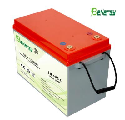 China 36V 100AH ​​Lifepo4-opslagbatterij voor AGV-robot voor golfkar Te koop