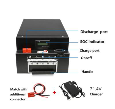 China 60V 30Ah Rechargeable Lithium Battery Pack For Electric Motorcycles  Tricycles And Scooter for sale