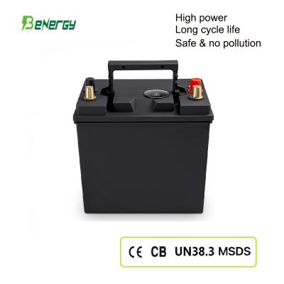 China Batería de inicio de automóvil de litio 12v Baterías de automóvil recargables 12.8v 30ah 42ah Batería de inicio de automóvil en venta