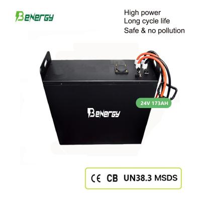 China Bateria de lítio de 24V 173Ah para empilhadeira de forks Carregamento rápido Baterias de lítio de 24 volts para empilhadeiras de forks à venda