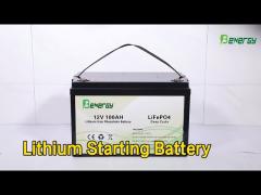 LiFePO4 Lithium Starting Battery 12V 100Ah High Safety For Auto Replacement