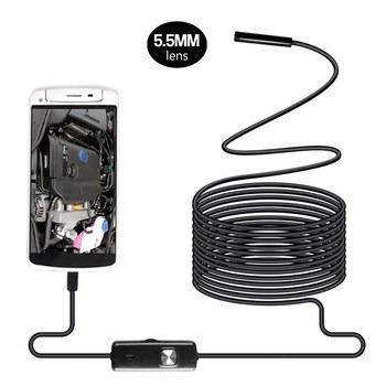 China Endoscope 7mm 6LED Cables 1m/1.5m/2m/3.5m/5m/10m USB 2.0 Android Micro USB Borescope Camera for PC Smartphone for sale