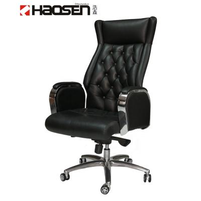 China Adjustable (Height) Upholstered Tall Leather Office Chairs With Wheels for sale