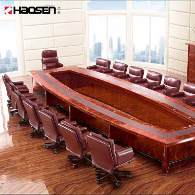 China Rolls 608 Professional Custom Large Conference Table Customized Office Furniture Conference Table Set Comfortable Wooden Modern Meeting Table for sale