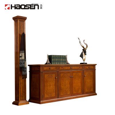 China Custom Graceful Luxury Storage Cabinet Solid Wood New Low Haosen Rafflo 0806T Traditional Design for sale