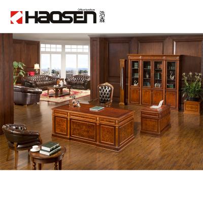 China Haosen Rafflo 0807 high grade office general manager desk table luxury executive design for sale