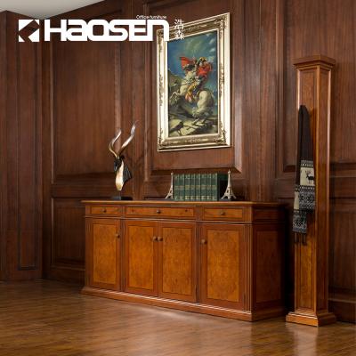 China Custom Graceful Wooden Vertical File Cabinet New Haosen Rafflo 0806T Traditional Design for sale