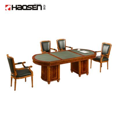 China Haosen Rafflo 0809C Solid Wood Luxury Custom Contemporary Conference Table for sale