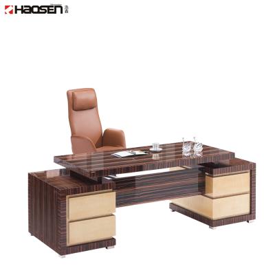 China MALANG 0988 T Classic Two Sided Shape Office Home Office Luxury Executive Desk for sale