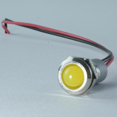 China BrassStainless Steel 12MM Signal VaneAims Metal Indicator Power Signal 12V24V220V Nickel Plated Waterproof Blue Lamp for sale