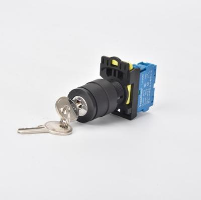 China Knob Switch Selector 1no Best Selling Knob Round Plastic Metal Rotary Key Switch Lock for sale