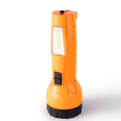 China Eco - Friendly Rechargeable LED Hand Torch Camping Emergency Flashlight With COB Light for sale