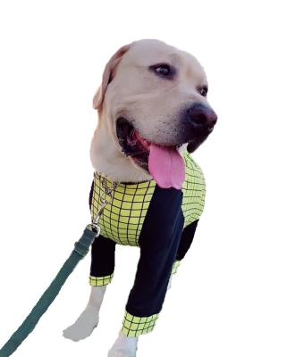 China Sustainable Medium & Large Ragged-Sleeve Quadruped Dog Garment With Cotton Belly Wrap for sale