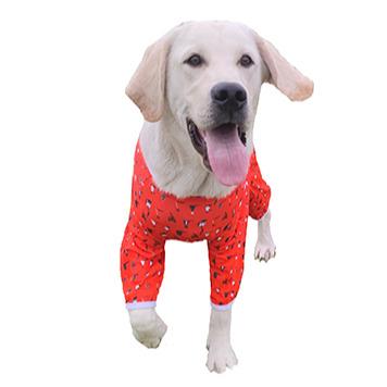 China New Design Sustainable High Grade Medium And Large Dog Christmas Red Dress With Belly And Four Legs for sale