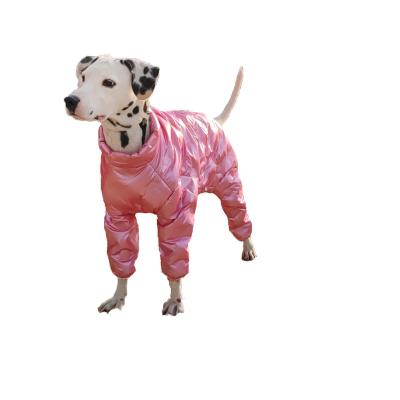 China Large and medium-sized dogs viable with fleece and belly cotton bag thick four-legged clothes cotton-padded jacket for pet for sale