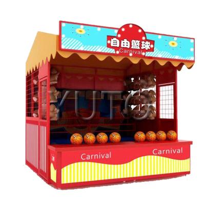 China Factory Price Free Basketball Shooting Booth Game|Win Money Outdoor Carnival Booth Game For Amusement Park W840*D740*H2270mm for sale