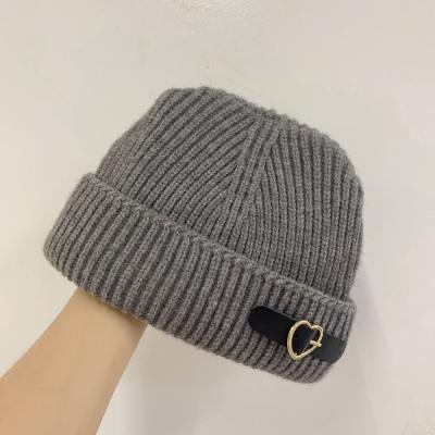 China breathable & Designer waterproof brand cc knitted Korean net wool men's net buckle belt brand warm hat red tide hat for sale