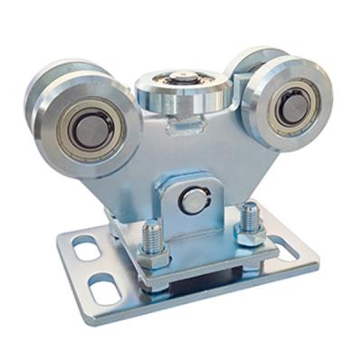 China Slide Cantilever Gate Wheel 70x70 Adjustable Base Plate for sale