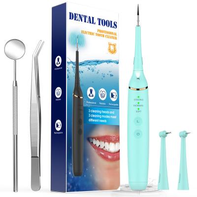 China 304 Stainless Steel Ultrasonic Electric Water Scaler Dental Tartar Remover Pick Teeth Whitening Kit for sale