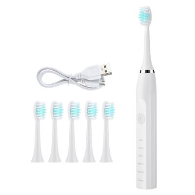 China ABS 5 IPX7 USB Toothbrush Rechargeable Ultrasonic Cleaner Dental Sonic Model Rechargeable Automatic Toothbrush for sale