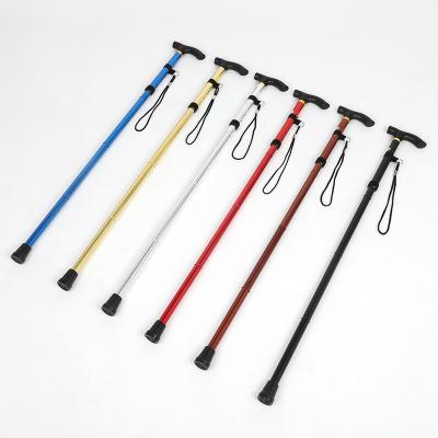 China Factory Outlet Durable Telescopic Ultralight Canes Hiking Aluminum Walking Stick 4 Fold for sale