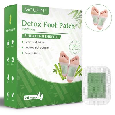 China Eco-Friendly Wholesale Bamboo Patch Adhesive Detox Health Care Nature Foot Adhesive Detox Pad for sale