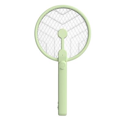 China New Usb Folding Electric Mosquito Killing Lamp Fly Swatter Viable Charging Electric Mosquito Swatter for sale