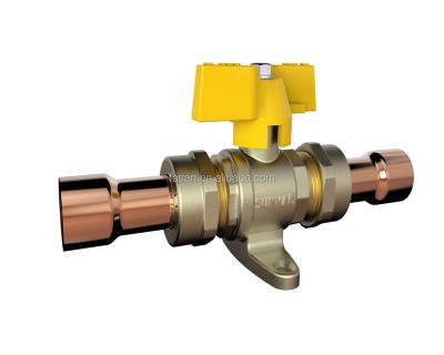 China New Style General Brass Ball S165 10B Handle Copper Connection Aluminum Gas Ball Valve for sale