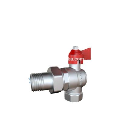 China S1137 General Brass Butterfly Aluminiun Handle Three Way Angle Valve for sale