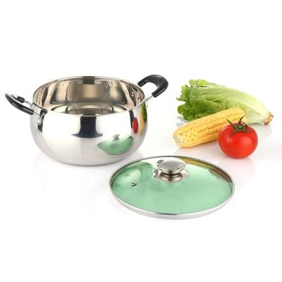 China High Quality Sustainable Commercial Stainless Steel Kitchenware Stock Pot for sale