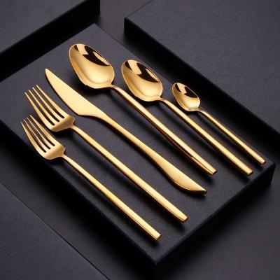 China The viable volume of Chaozhou stainless steel dinnerware fork spoon gift set restaurant dinnerware set for sale