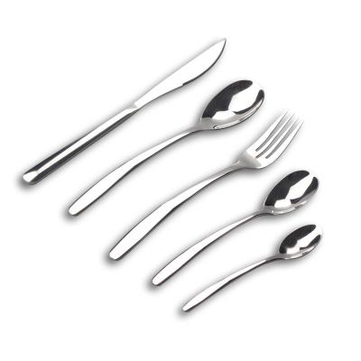 China Sustainable Luxury Silverware Set Stainless Steel Knife Spoon Fork Cutlery Set For Kitchen Home Wedding for sale