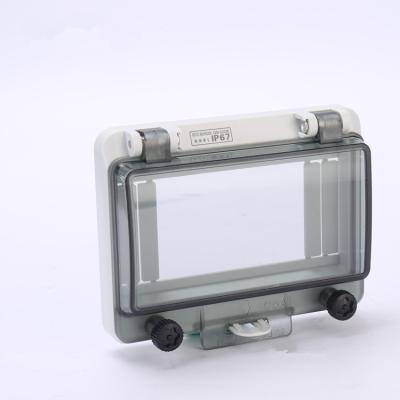 China IP67 Transparent Protective Window Cover Electrical PC Material 6ways Circuit Breaker Box YKW-06A for sale