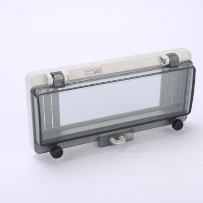 China IP67 Transparent Protective Window Cover Electrical PC Material 10ways Circuit Breaker Box YKW-10A for sale