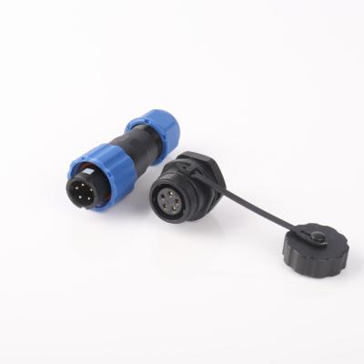 China Automotive SD13 rear nut IP68 waterproof male and female aviation plug socket connector for sale