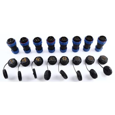 China Power SD28 Rear nut Aviation plug socket Male Female IP68 waterproof connector for sale