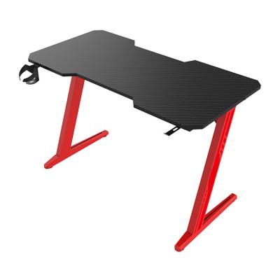 China AIWO Ergonomic Other Corner Z Shaped Computer Table Gaming RGB Gaming Computer Desk For Gamer for sale