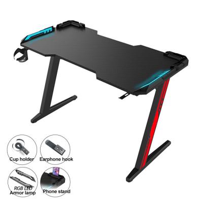 China Other AIWO Carbon Fiber PVC Smart Laptop Gamer Table Gaming Desktop Computer PC with RGB Lights for E-sports for sale